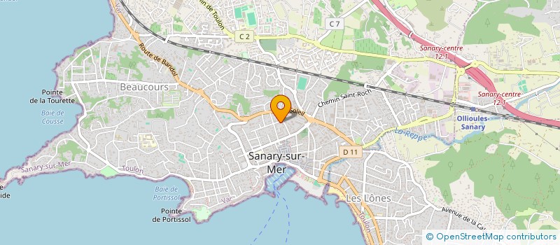 localisation de l'entreprise CROIX DU SUD à SANARY-SUR-MER