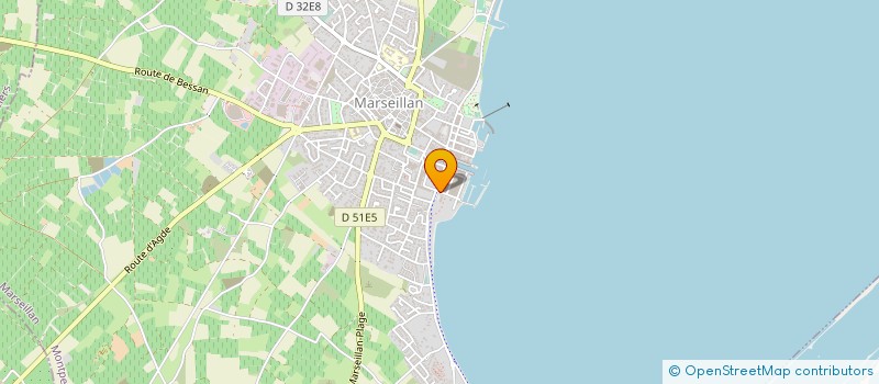 localisation de l'entreprise CROIX DU SUD à MARSEILLAN