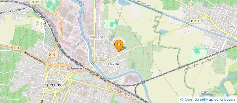 localisation de l'entreprise CROIX DU SUD  EPERNAY