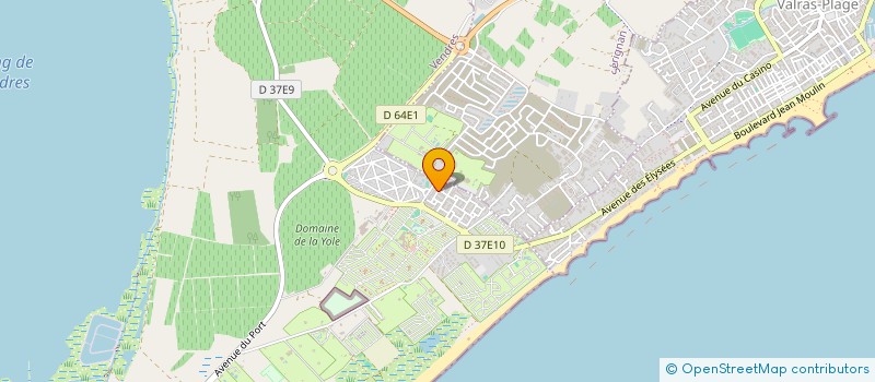 localisation de l'entreprise CROIX DU SUD  VENDRES