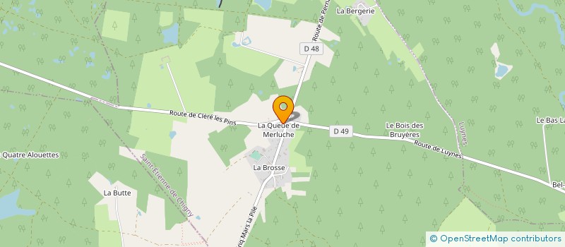 localisation de l'entreprise CROIX EMBALLAGE à SAINT-ETIENNE-DE-CHIGNY