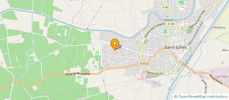 localisation de l'entreprise CROIX GARDIANNE  SAINT-GILLES