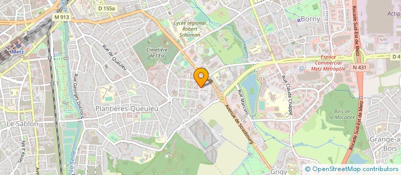 localisation de l'entreprise CROIX HEPICH 2  METZ