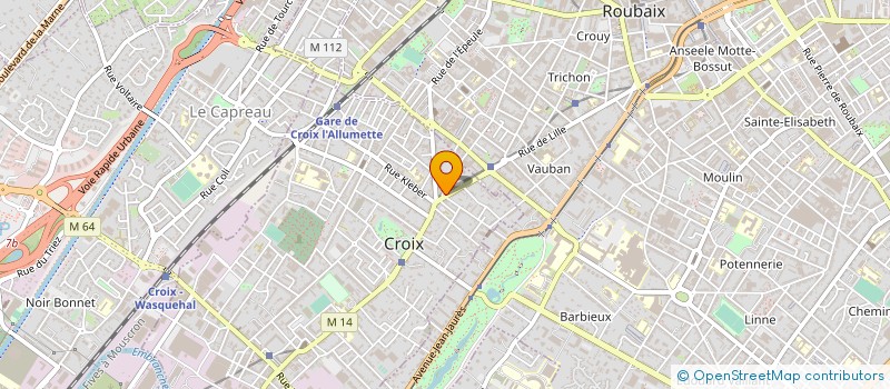 localisation de l'entreprise CROIX IMMO à CROIX