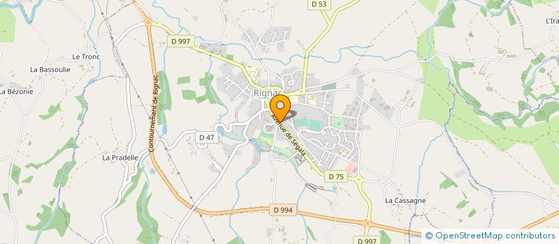 localisation de l'entreprise CROIX MANCELLE  RIGNAC