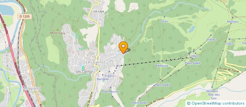 localisation de l'entreprise CROIX RAISIN  ARACHES-LA-FRASSE