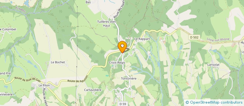 localisation de l'entreprise CROIX REGIS GRANDMOUGIN  LES HAIES