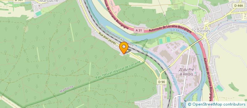 localisation de l'entreprise CROIX-RONCIN  MARBACHE