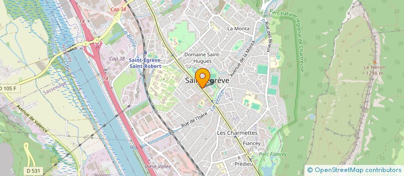 localisation de l'entreprise CROIX ROUGE à SAINT-EGREVE