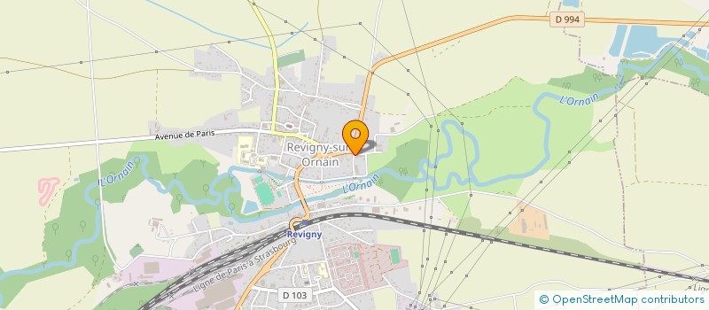 localisation de l'entreprise CROIX ROUGE - CHANTIER D'INSERTION DE L'ORNAIN ET DE LA SAULX à REVIGNY-SUR-ORNAIN