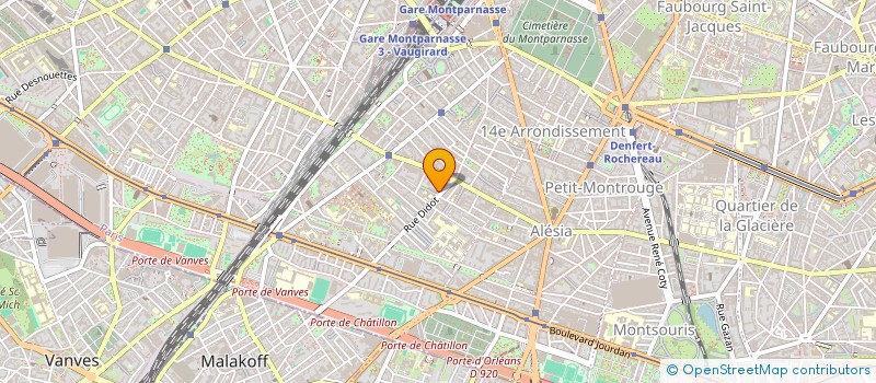localisation de l'entreprise CROIX ROUGE INSERTION à MONTROUGE