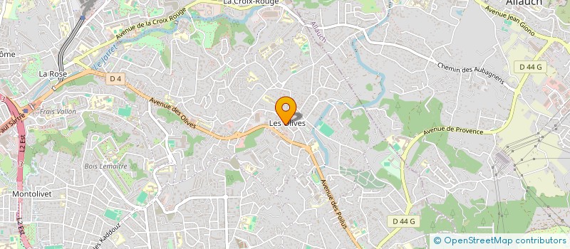 localisation de l'entreprise CROIX ROUGE MIROITERIE à MARSEILLE
