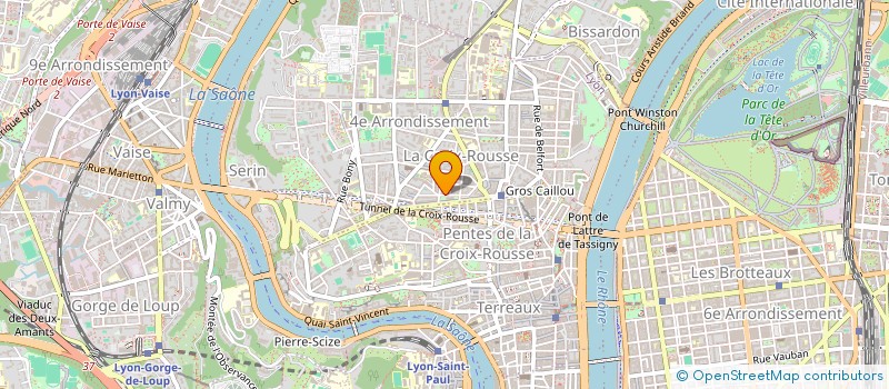localisation de l'entreprise CROIX ROUSSE 129  LYON