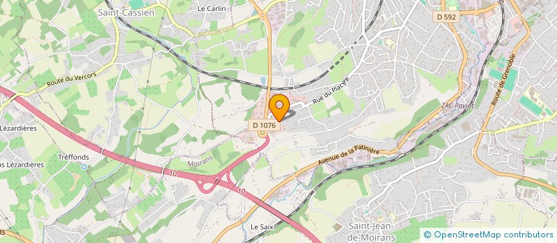 localisation de l'entreprise CROIX ROUSSE à VOIRON