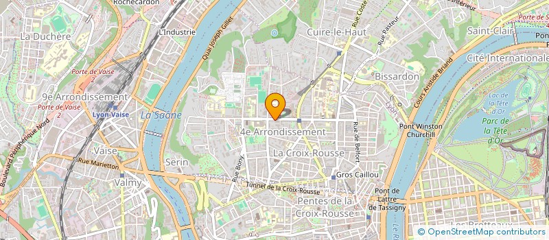 localisation de l'entreprise CROIX ROUSSE ARTS MARTIAUX à LYON
