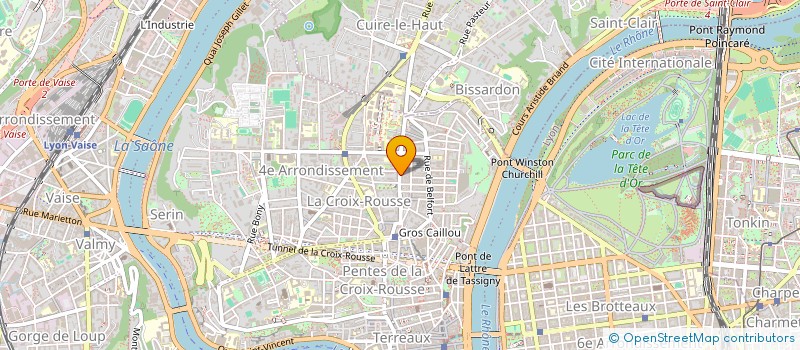 localisation de l'entreprise CROIX ROUSSE AUDITION à LYON