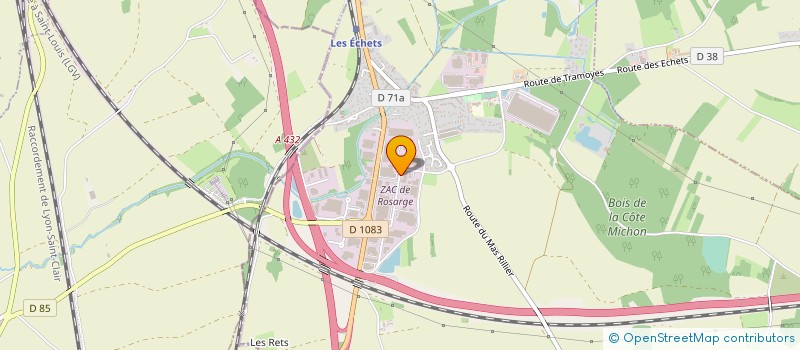 localisation de l'entreprise CROIX ROUSSE PRECISION à MIRIBEL