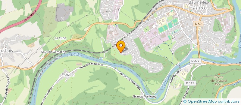 localisation de l'entreprise CROIX TILLEUL  BAUME-LES-DAMES