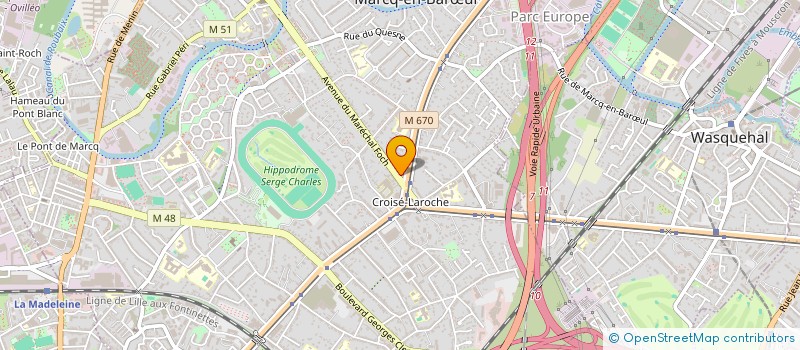 localisation de l'entreprise CROIX TRANSACTION à MARCQ-EN-BARŒUL