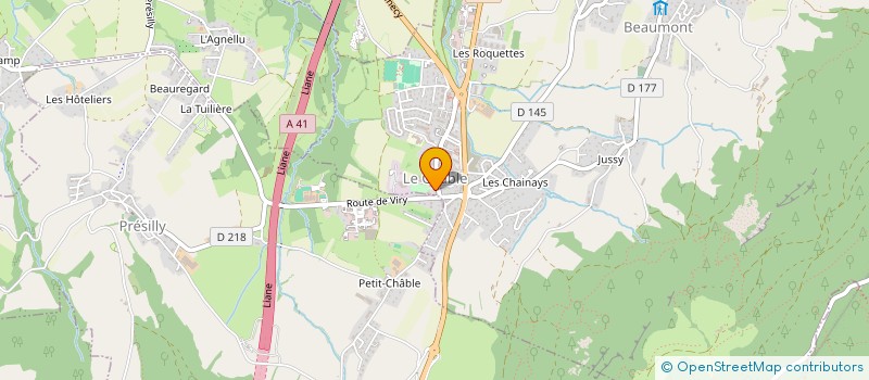 localisation de l'entreprise CROIX VERTE  ARCHAMPS