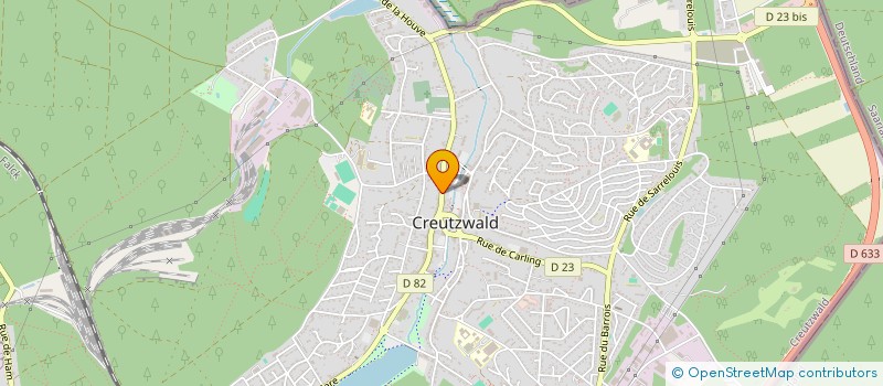 localisation de l'entreprise CROIX VISION  CREUTZWALD