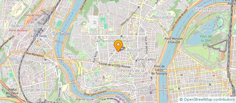 localisation de l'entreprise CROIXROUSSE.CLUB  LYON