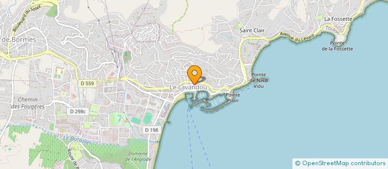 localisation de l'entreprise CROIZADE à LE LAVANDOU