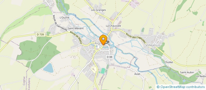 localisation de l'entreprise CROIZARD à AIGRE