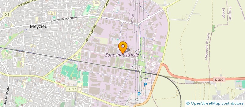 localisation de l'entreprise CROIZAT 11 S.C.I.  MEYZIEU