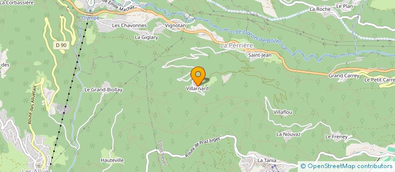 localisation de l'entreprise CROIZAT à COURCHEVEL