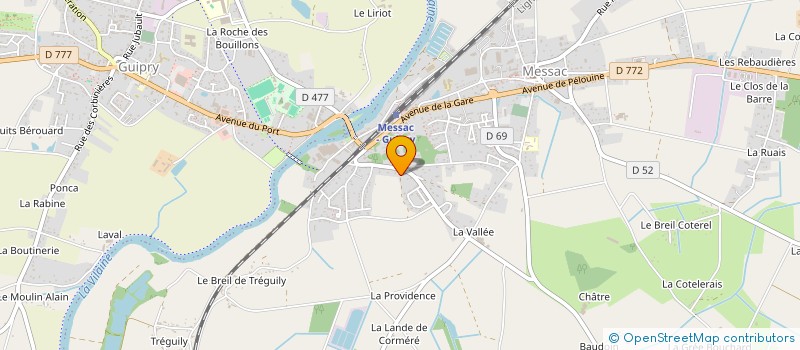 localisation de l'entreprise CROIZE  GUIPRY-MESSAC