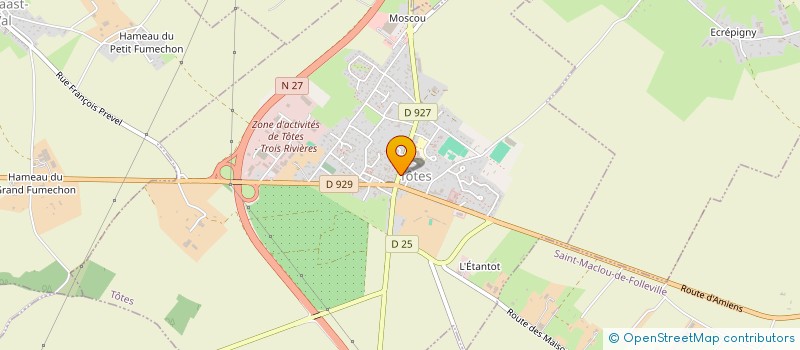 localisation de l'entreprise CROK'MINUTE à TOTES