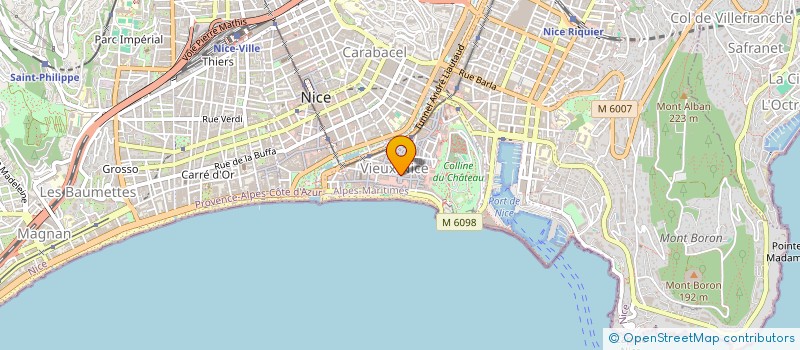 localisation de l'entreprise CROK'ORICO  NICE