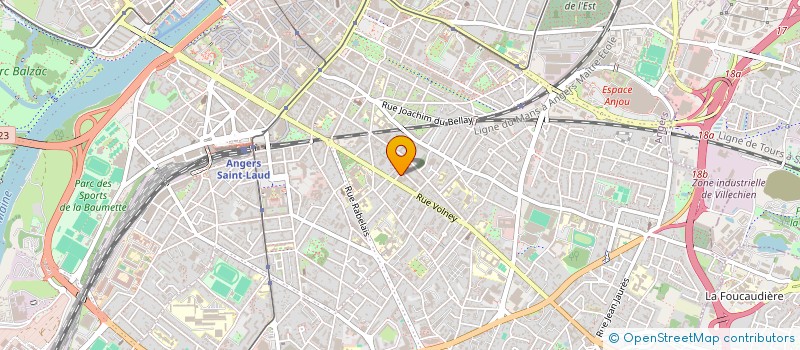 localisation de l'entreprise CROM à ANGERS