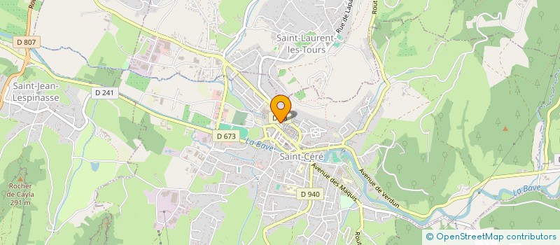 localisation de l'entreprise CROM  SAINT-CERE