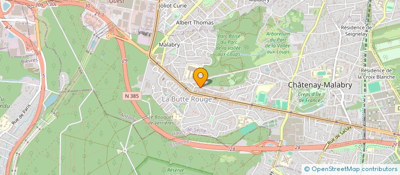 localisation de l'entreprise CROM SECOND OEUVRE-SERVICES à CHATENAY-MALABRY