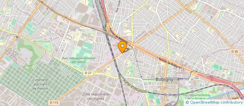 localisation de l'entreprise CROMA SERVICE à BOBIGNY