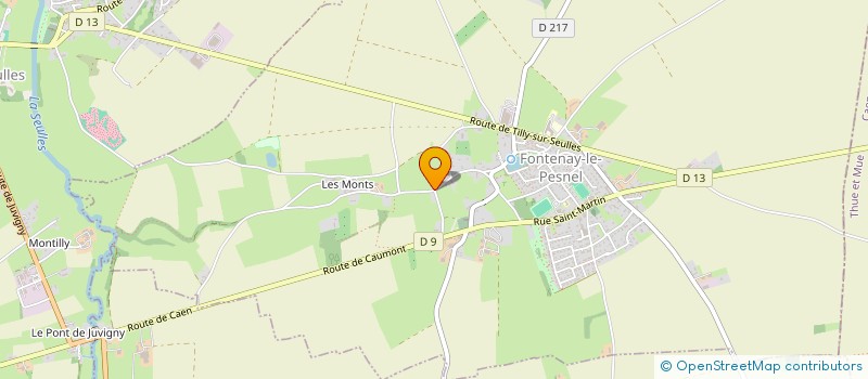 localisation de l'entreprise CROMAND  FONTENAY-LE-PESNEL