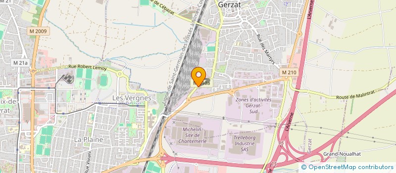 localisation de l'entreprise CROMAOAK à SAINT-BEAUZIRE