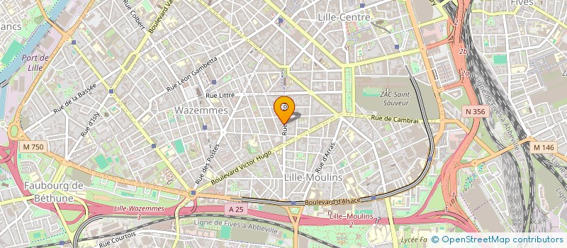 localisation de l'entreprise CROMBE ARTOIS  LILLE