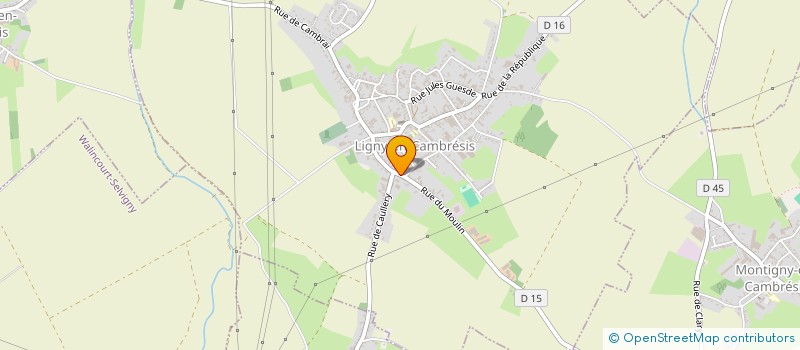 localisation de l'entreprise CROMBET IMMO  LIGNY-EN-CAMBRESIS