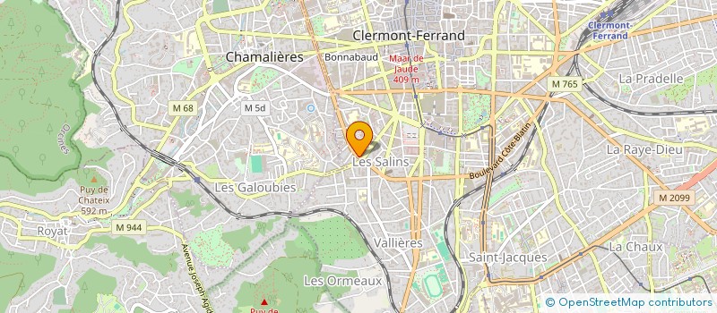 localisation de l'entreprise CROMODEV  CLERMONT-FERRAND