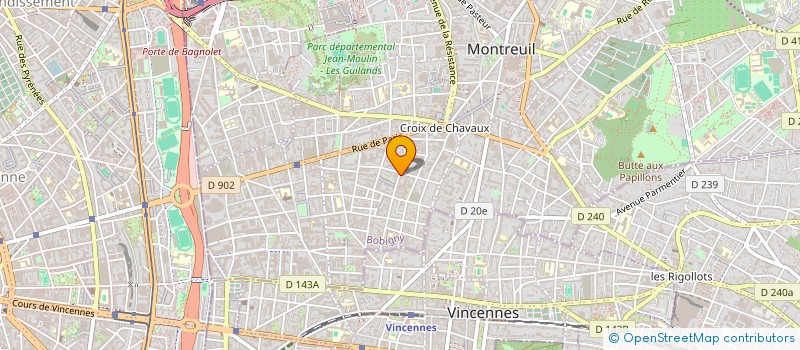localisation de l'entreprise CROMOLAK SERVICE à MONTREUIL