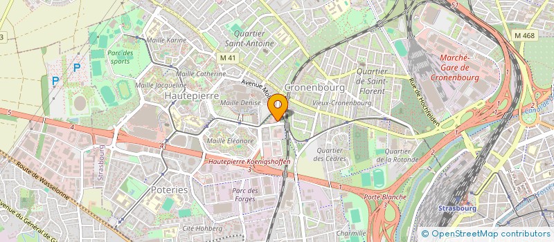 localisation de l'entreprise CRONAN  STRASBOURG