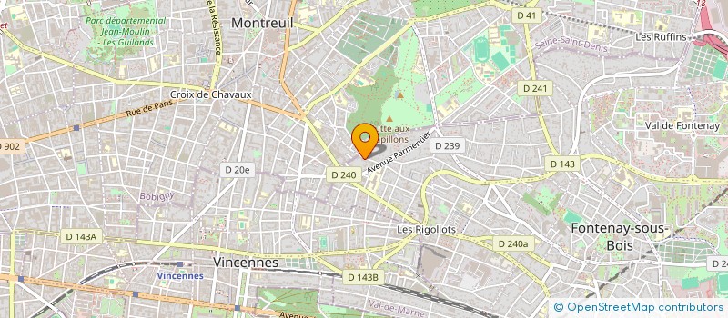 localisation de l'entreprise CRONEXOS à FONTENAY-SOUS-BOIS