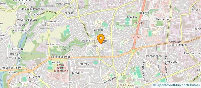localisation de l'entreprise CRONO 29 à BREST