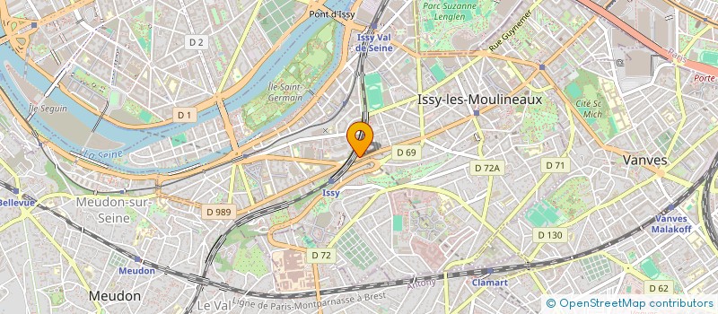 localisation de l'entreprise CRONOMIO à ISSY-LES-MOULINEAUX