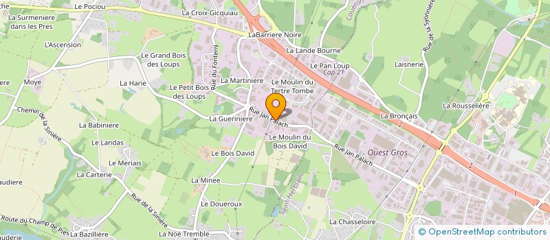 localisation de l'entreprise CRONOS à COUERON