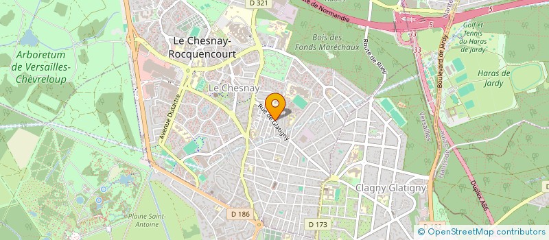 localisation de l'entreprise CROOC & CO  LE CHESNAY-ROCQUENCOURT