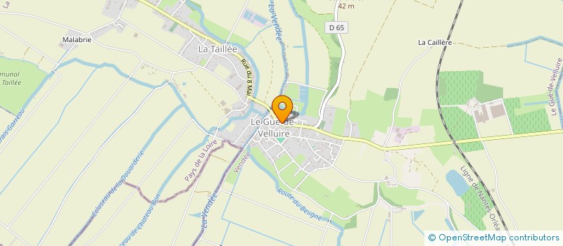 localisation de l'entreprise CROOK  LE GUE-DE-VELLUIRE